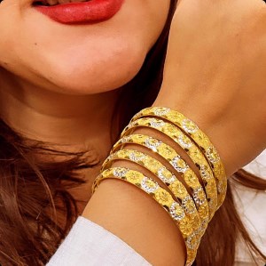 النگو-نقره-آبگاری-طلا-طرح-گل-لیزری-عرض-8-میل